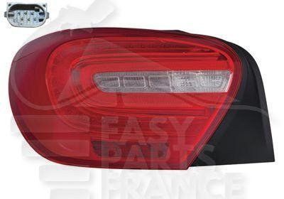 Feu arrière-gauche LED Mercedes Classe A AMG finition premium verre anti-UV rouge
