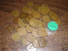 1920-D LINCOLN WHEAT CENT ROLL, 50 coins