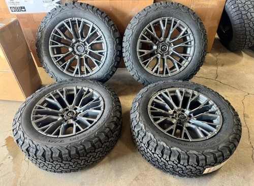 20x9 FUEL D848 REBAR GRAY WHEELS RIMS 33" BFG TIRES CHEVY GMC RAM 1500 6X139.7