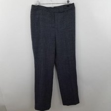 Carlisle Women's Wool Blue Straight Leg Trouser Dress Pants Size 8 Work Career