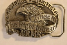 Great American Buckle 'AMERICA'S HERITAGE - Article II - The Right to Bear ARMS'