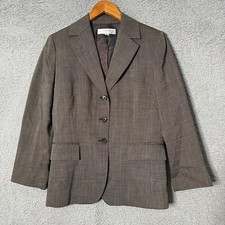 Tahari Arthur S Levine Notched Lapel Single Breasted Three Button Blazer Size 10