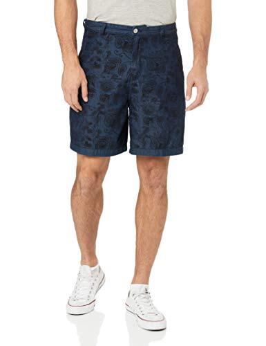 Короткие бермуды из окрашенной саржи A|X Armani Exchange для мужчин, Индиго Pailsey, 29