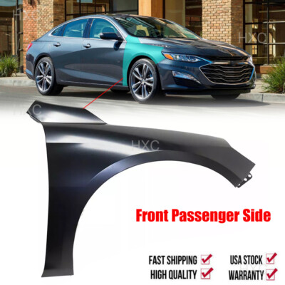 Front Passenger Side Fender Fits 2016-2022 Chevrolet Malibu Primed Black