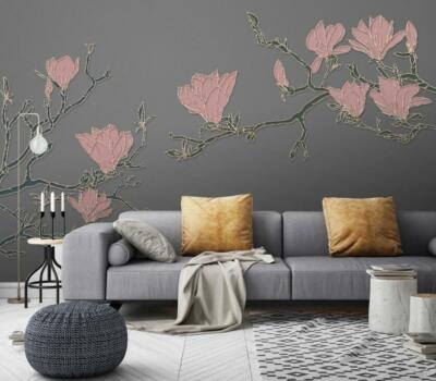 3D Flower Branch 5020NA Wallpaper Wall Mural Removable Self-adhesive Fay