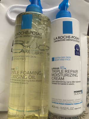 Lipikar AP Gentle foaming cleansing oil   Plus triple moisturizing cream