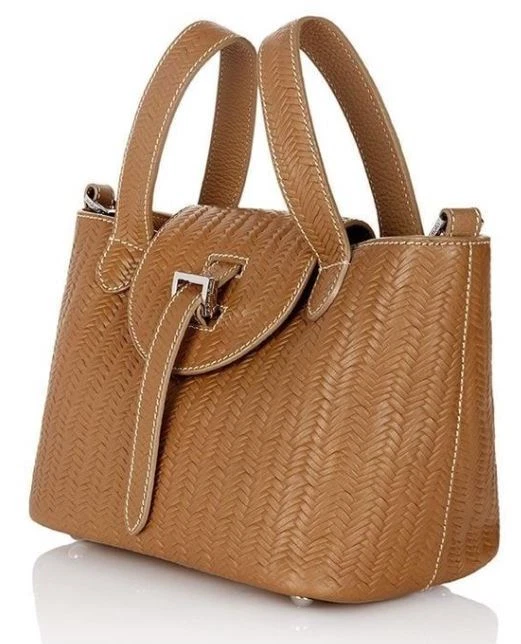 MELI MELO Thela Light Tan Leather Mini Shoulder Handheld Bag (SALE) - Image 2 of 4