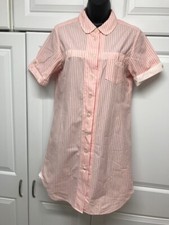 Margaret Howell S Organic Cotton Strawberry Striped Shirt Dress MHL II