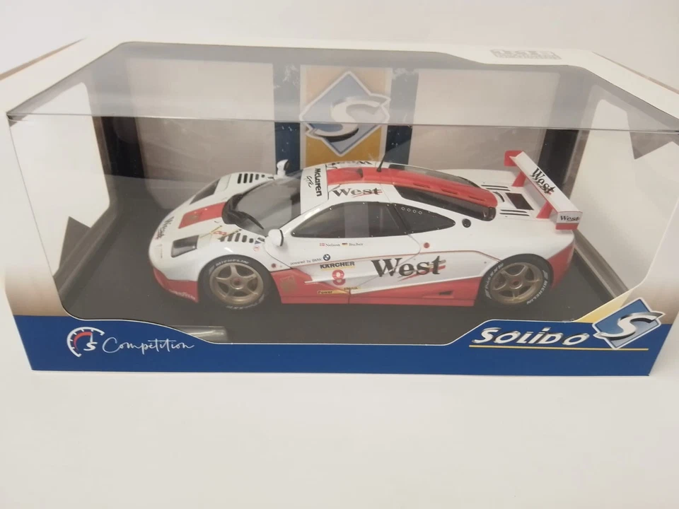 Solido Mclaren F1 GTR BMW WEST #8 Nielsen BPR GT Endurance 1995 1/18 S1804107 - Immagine 3 di 4