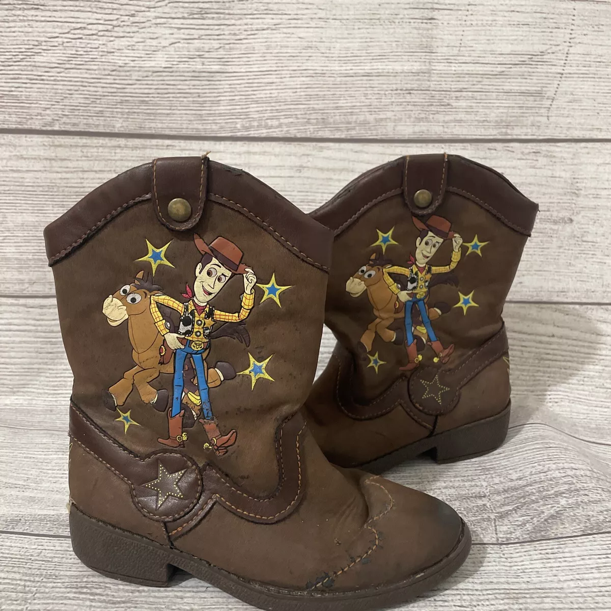 Disney Pixar Toy Story WOODY BULLSEYE Cowboy Boots Toddler Boys