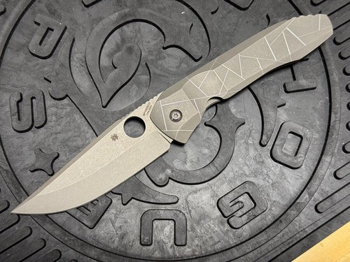 Spyderco folding knife Nirvana Peter Rassenti CPM-S90V with pouch - Picture 2 of 7