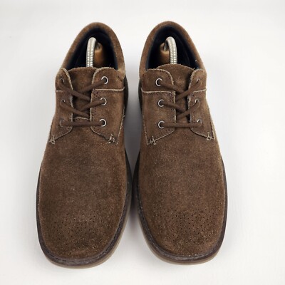 Merrell World Vue Mens Shoes Brown Suede Lace Up Casual  display picture 1