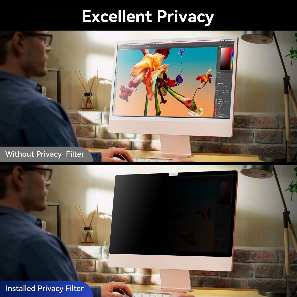 2024 New] Fully Removable Privacy Screen for iMac 27 Inch Studio