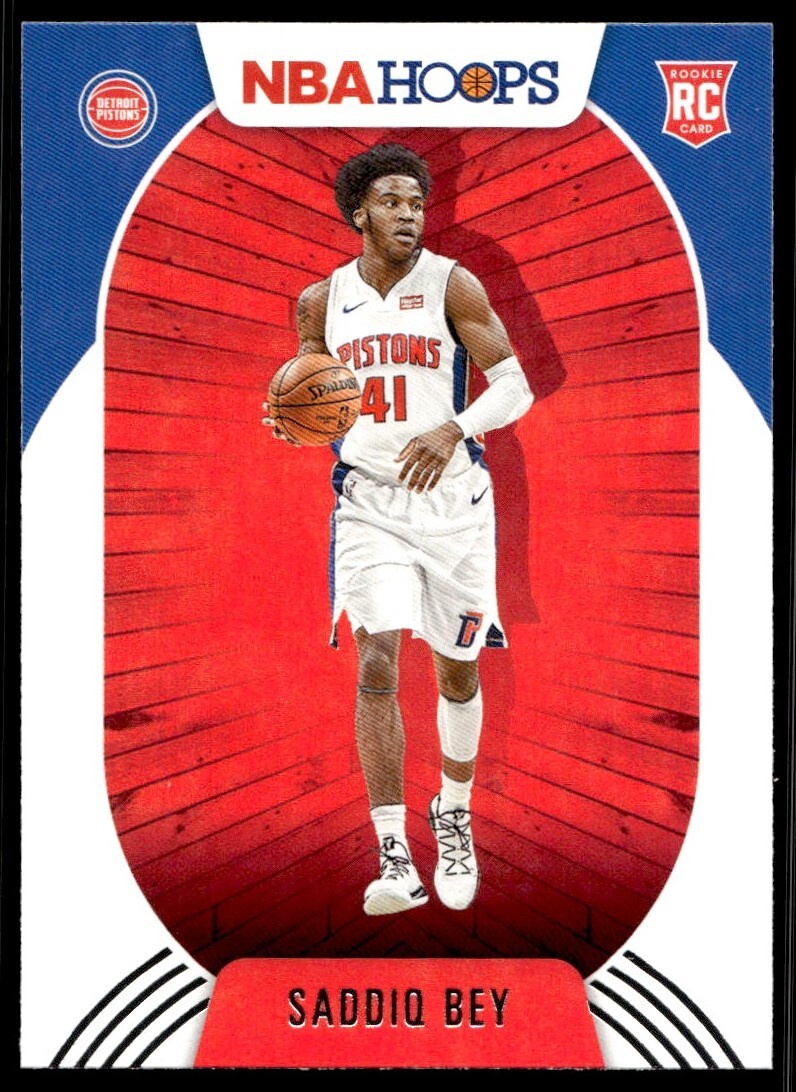 2020-21 Hoops Saddiq Bey Rookie G39 Detroit Pistons #237