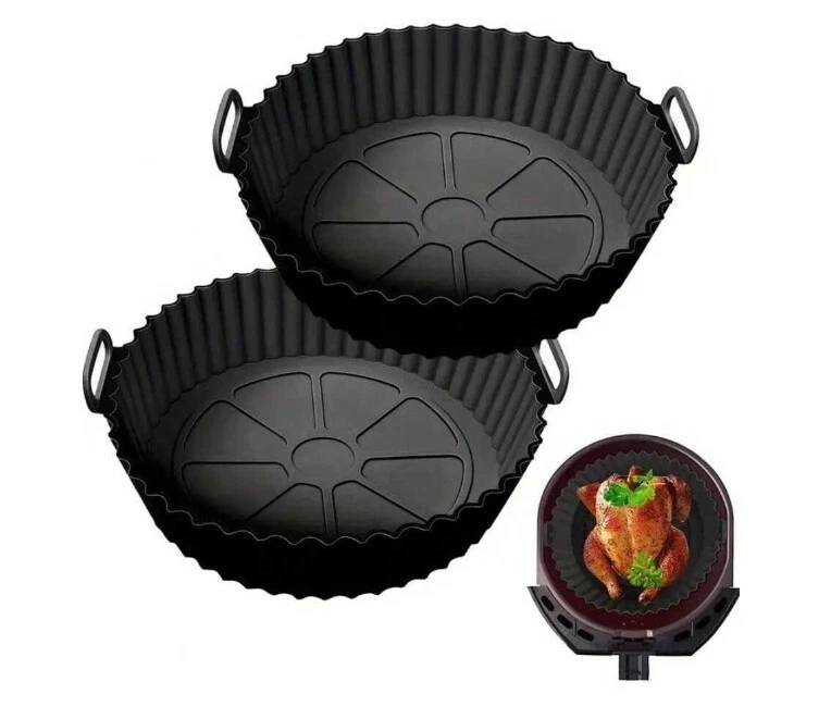 Air Fryer Silicone Liners Pot Basket  Non-Stick Safe Oven Baking Tray Mat