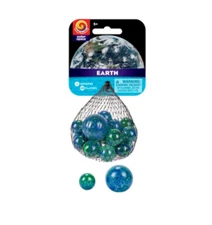 Nice Bag Of Official Mega Marbles (Vacor ) Earth Marbles !