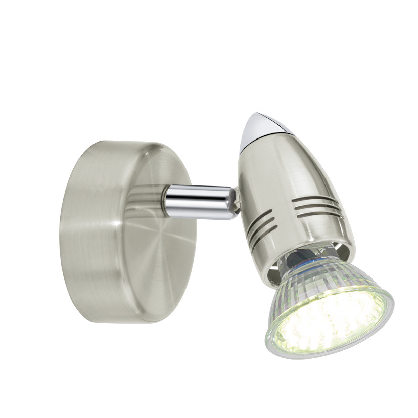 Faretto Spot Moderno Nickel 1 Luce GL0845 | Illuminazione Orientabile