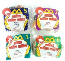 4 Simba  s Pride Vintage 1998 Disney Lion King II McDonalds Happy Meal Plush Toys