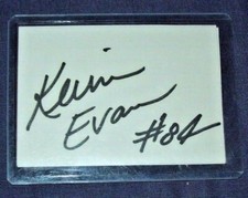 Nascar Driver Kevin Evans Hand Signed Index Card