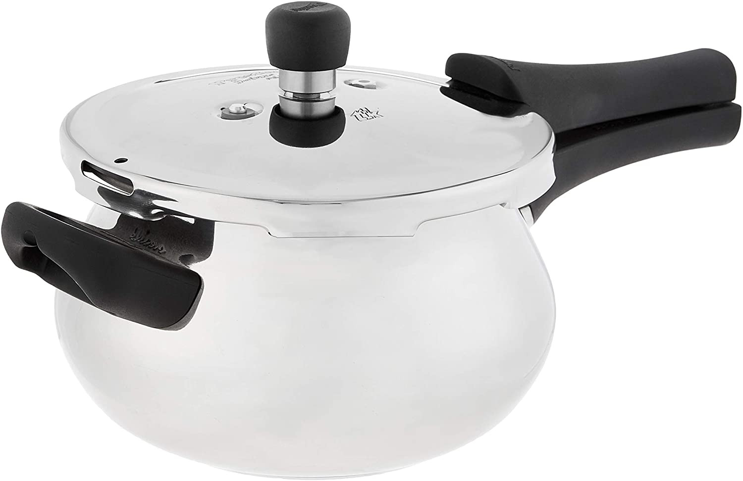 Deluxe Stainless Steel Mini Handi Pressure Cooker, 3.3-Liter