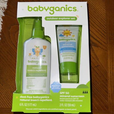 New Babyganics Outdoor Explorer Sunscreen SPF 50 Set Bug