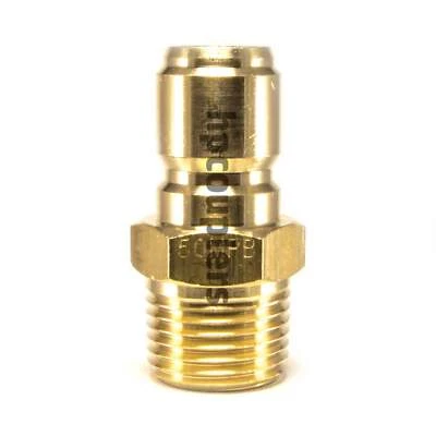 Foster 50MPB ST Series 1/2" Male NPT Brass Plug Quick Couplers Straight Thru FST
