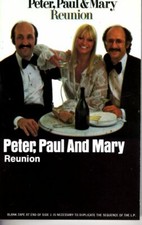 Peter Paul Mary Reunion 1978 Cassette Tape Country Folk Pop