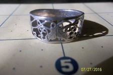 Sterling Silver Cut-Out scroll Vine Ring 8.5