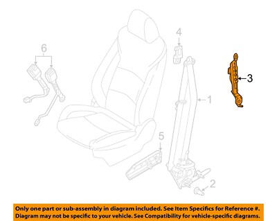 MAZDA OEM 13-19 3 Restraint Systems Front Seat Belts-Adjuster Right KD4557960B75