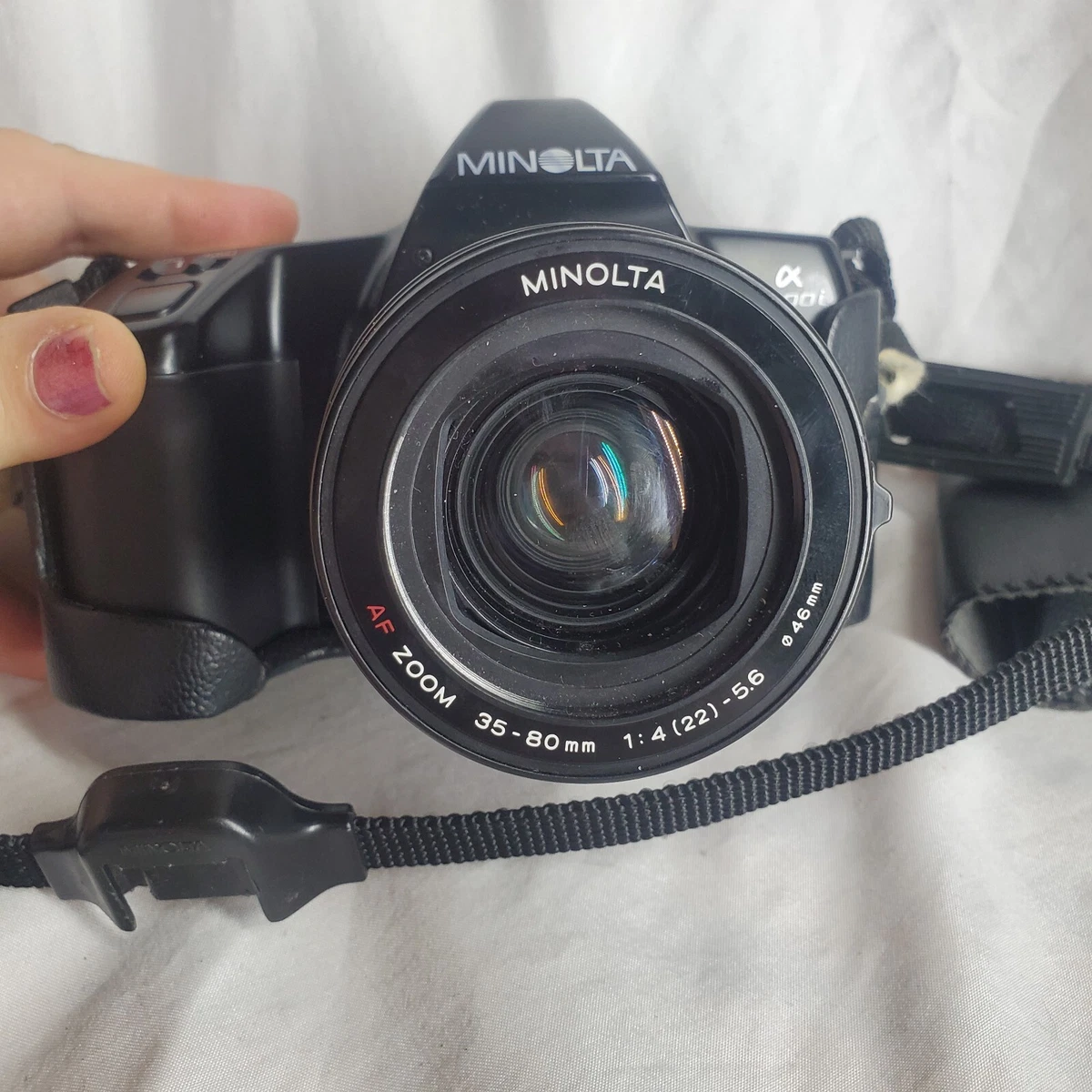 MINOLTA Alpha 3700i Film Camera body + AF-ZOOM 35-80mm Tested Working READ