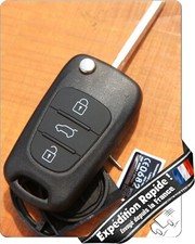 Clé plip coque Hyundai I20, I30, IX35, I35. 3 boutons + Lame (Key)