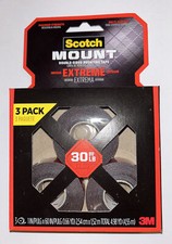 SCOTCH 3M MOUNT EXTREME INDOOR OUTDOOR 3 PACK 1"x60" 4.98 Yds.