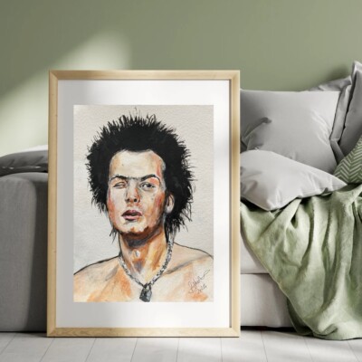 Sid Vicious 2024 Gemälde Druck