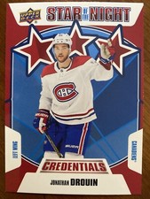 19-20 UD Credentials Hockey Star Of The Night 3S-07 Jonathan Drouin