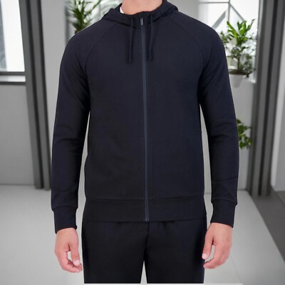 Gaiam Men's Black Namaste Long Sleeve Zipper Closure Hoodie