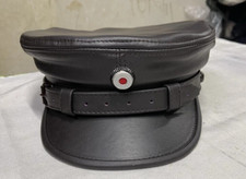 Replica Prussia Austro Hungarian Locomotive Hunter Captian Leather Crush Hat
