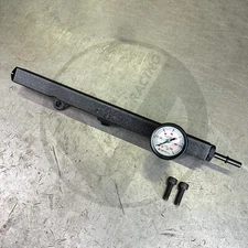VR Fuel Rail Skunk2 Grams Fuel Pressure Gauge for 03-05 Honda Civic Si EP3