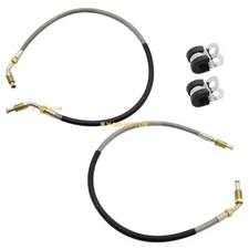 Front Brake Lines Left & Right W/Fitting for Polaris Trail Boss 250 325 350 ATV