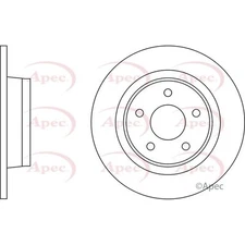 Apec Rear Brake Disc DSK2358 - OE High Quality Precision Engineered Part