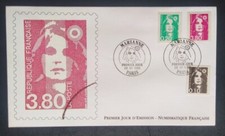 Enveloppe Premier jour 1990 Timbre Marianne Bicentenaire N° 2624 Oblitéré Paris 