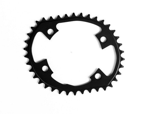 Osymetric BCD110 4 Bolts x 38T Alloy Road Chainring (Black) -For 9000/6800/5800 - Picture 2 of 2