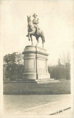 Boston Massachusetts C-1918 Washington Monument Clarke RPPC real photo 2723