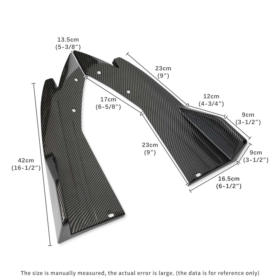 Für Mercedes-Benz C-Klasse Kohlefaser Heckdiffusor Heckspoiler Canard-Schutz - Bild 4 von 4