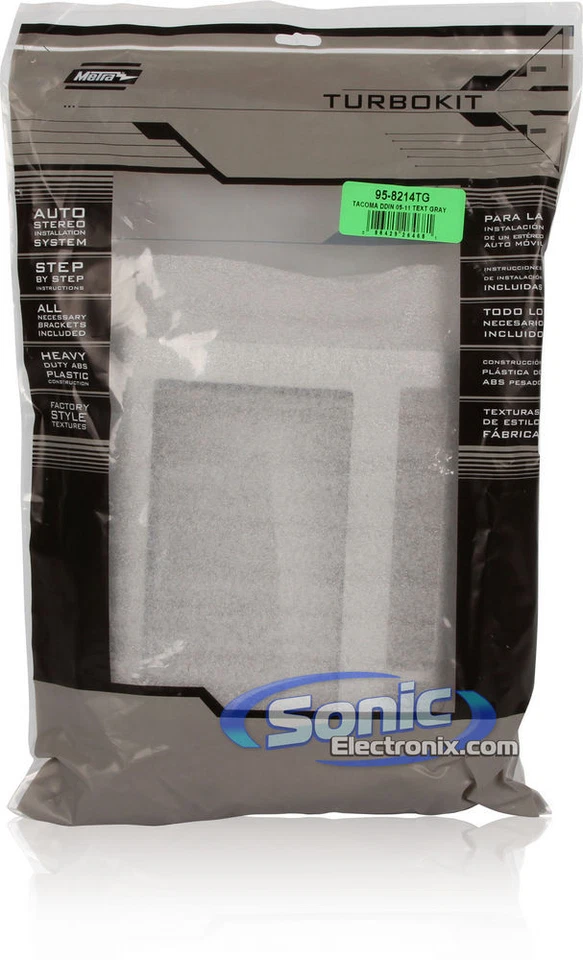 Kit de tablero de instalación doble DIN Metra 95-8214TG para Toyota Tacoma 2005-2011 selecto Foto 4 de 4