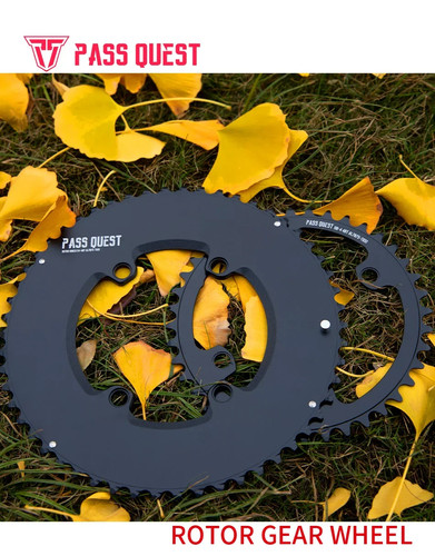 PASS QUEST 110 BCD Double Chainring for ROTOR VEGAST ALDHU Road Bike Crown - Picture 15 of 23