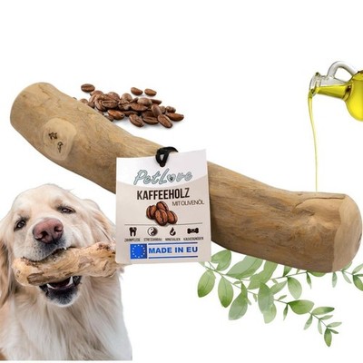 PetLove Kaffeeholz Hund S XXL mit Olivenöl   Kauholz Zahnpflege Robust Spielzeug