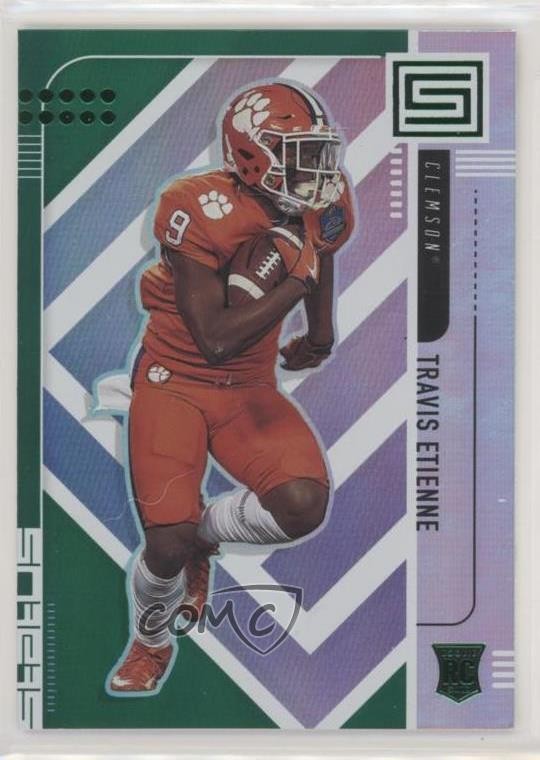 2021 Panini Chronicles Draft Picks Status Green Travis Etienne Jr Rookie RC 2l4