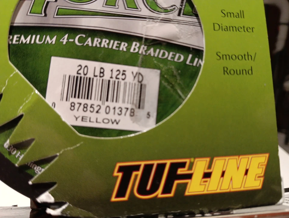 TUF-LINE 4FORCE, línea trenzada premium de 4 portadores, 20#, 125 yardas - ¡NUEVO!! Foto 4 de 4