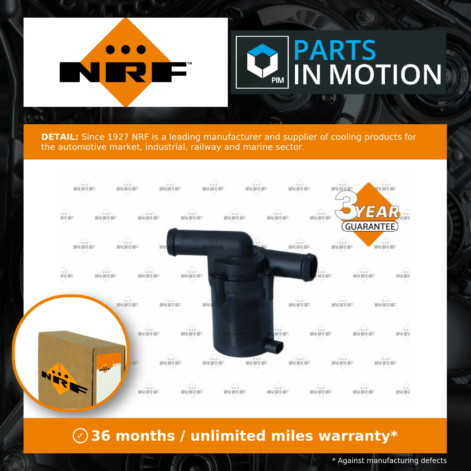 Electric Water Pump fits FORD MONDEO Mk4 TDCi 2.2D 08 to 15 NRF 1215509 1381663 - Image 9