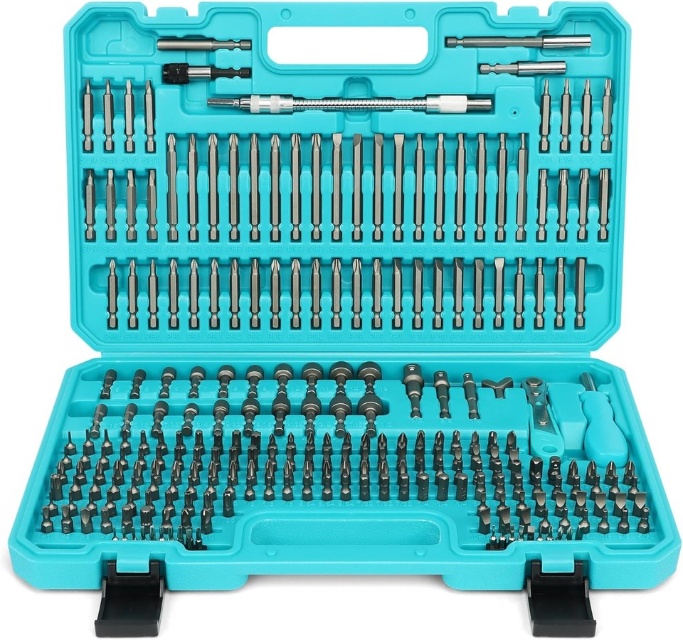 Amartisan 258-Piece Ultimate Screwdriver Bit Set,Chrome Vanadium Steel ...